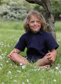 BIRKHOLM Muslin Shorts Navy Blå